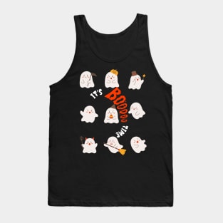 It's Boo Time Shirt, Funny T-Shirt, Cute Ghosts Tee, Halloween Gift Ideas Tank Top